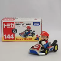 Tomica Dream 144 Mariokart7 Mario Diecast mobil Takara Tomy miniatur mobil mainan anak