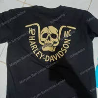 Atasan/Kaos/T-Shirt/HD MOTOR CYCLES MEN'S BAR BITE TEE HDMC SKULL