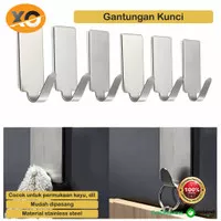 Gantungan Kunci Stainless Steel Serbaguna Hook Baju Tas Cantelan Kail