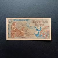 Uang Kertas Kuno Indonesia Rp 2,5 Rupiah 1961 TP051