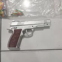 mainan pistol peluru SW/ pistol kokang 25cm Import