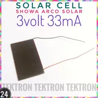 Showa Arco Solar Cells 3V 40mA Glass Panel, Solar cell, sel surya