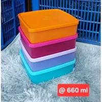 large square away tupperware tempat makan souvenir