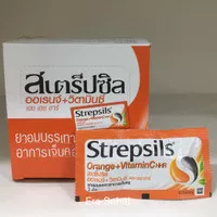 Strepsils orange vitaminC thailand isi 3pcs