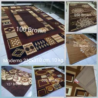 Karpet Permadani Besar Jumbo Moderno Momento Coklat Cream 210x310 cm