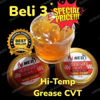 Grease CVT Hi Temp/gemuk Cvt Neo Syntetic (golden) For Matic (isi 3pc) 10 gr/PC Tahan panas sampai 300 Celcius UP (bagian Cvt perlu Grease khusus) bisa juga buat kipas angin dll.