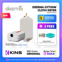 Deerma GY700W Dryer Pakaian/Pengering Baju/Elektrik Portable DEERMA Alat Mesin Pengering Pakaian/Sterilisasi UV Ganda/Pengering Lipat Portabel / Rumah, Asrama, Pengering Pakaian Bepergian/ Pengeringan Cepat