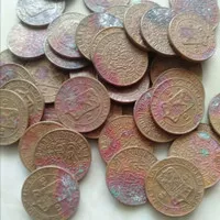 uang kuno koin jaman belanda 1/2 sen benggol 0,5 cent 0.5 ekonomis pol