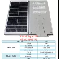 Lampu Jalan PJU LED Solar Cell Tenaga Surya 60watt LED by Bridgelux