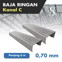 Baja Ringan 0.70 mm / Kanal C / CNP Baja Ringan / C75 / Truss C75