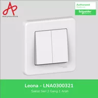 Schneider Electric Leona Saklar Seri 2 Gang 1 Arah LNA0300321