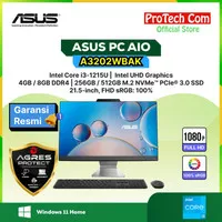 ASUS PC ALL IN ONE A3202WBAK i3-1215U 8GB 512G Intel UHD 21,5" FHD W11