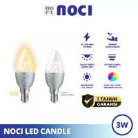 Lampu LED Candle LED E14 NOCI 3W 3000K Kuning