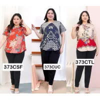 Blouse Batik Super Jumbo Bigsize Baju Atasan Wanita Big Size 373 vol 8