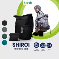 Torch Tas Ransel Punggung Lipat Pria Wanita - Foldable Backpack Shiroi