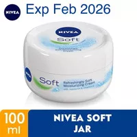 Nivea Soft Creme Jar 100 ml dengan Vitamin E dan Jojoba Oil