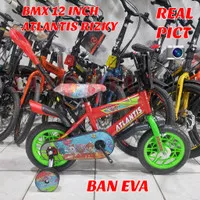 Sepeda anak laki laki bmx 12 inch atlantis rizky ban eva dorongan new