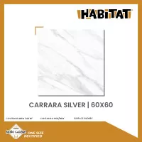 Habitat Carrara Silver 60x60 Milan Keramik Motif Marble Modern Glossy