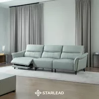 STARLEAD Recliner Grandeur-Hide Leather Sofa | Sofa Kulit Asli | Genuine Leather | 3 Seater Sofa | Electric Recliner