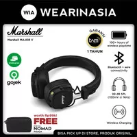 Marshall Major V Black Bluetooth Headphone Original Garansi Resmi TAM 1 TH