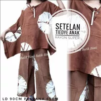 Tiedye set kulot shibori anak 7,8,9 tahun rayon super premium