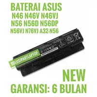 BATERAI ASUS N46 N56 G56 R501 R701 N76 F45 F55 A32-N56 BLACK