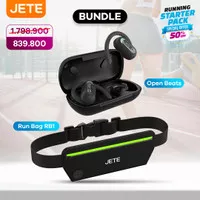 Headset Bluetooth JETE Open Beats Sport Bundle Run Bag RB1