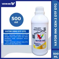 Vator White Universal Gen2 DTG DTF 500ml Tinta Putih Sablon Digital