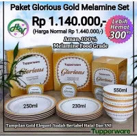 Tupperware glorious set paket piring mangkok