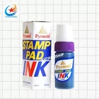 Tinta Bak Stempel 50cc/stamp pad ink / tinta stempel hitam ungu hijau