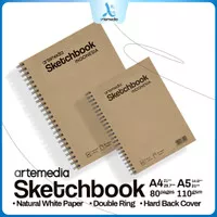 Buku Sketsa Artemedia Sketchbook Wired A5 A4 Craft Cover Jilid Spiral