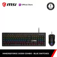 Keyboard MSI FORGE GK300 COMBO Keyboard+Mouse - [Mechanical Blue Switches, Micro Switch] - Bundled MSI GK300 + Mouse GM300