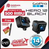 GoPro Hero 12 Black - Action Cam - Action Camera - Garansi TAM 1 Th