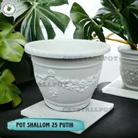 Pot bunga putih SHALLOM 25cm