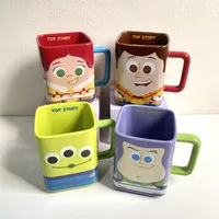 Mug Keramik Cangkir Gelas Karakter Kartun Toystory Woody Buzz Jesie