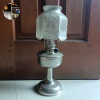 Lampu meja semprong minyak kuno antik jadul kuningan