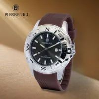 PIERRE JILL 1219 JAM TANGAN SPORT PRIA TALI SILIKON ANTI AIR ORIGINAL 