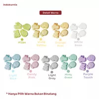 4 PCS CETAKAN AGAR KARAKTER BINATANG SET PASTEL / CETAKAN AGER PLASTIK MURAH WARNA PASTEL