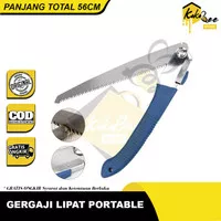 Gergaji Lipat Portable Folding Wood Hand Saw Gergaji Potong Kayu Pohon Manual Panjang 55cm - Gergaji Manual Multifungsi Compact - Gergaji Camping Outdoor Portable Simple Gergaji kayu mini lipat portable folded mini saw camping hiking 55cm IKR-FS301