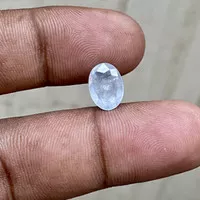 natural white sapphire ceylon srilanka batu colourless safir srilangka