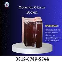 Genteng Morando Glazur Brown-Genteng Murah Berkualitas