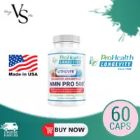 Pro Health Longevity NMN Pro 500 Enhanced Absorption Anti Anging + NAD (60 Capsules, 500 mg per 2 Capsule Serving)