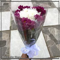 buket bunga aster asli/buket bunga makm