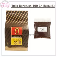 (REPACK) TULIP BORDEAUX 100 gr COCOA POWDER DARK / COKLAT BUBUK PREMIUM COKELAT CHOCOLATIER 100gr