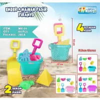 Ember Pasir / Mainan Cetakan Pasir / Mainan Pasir anak / Set Mainan pasir / Mainan Ember Castle / Mainan Ember Pasir dan Cetakan