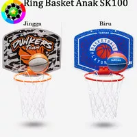 Papan Ring Basket Anak Tarmak Tempel Dinding/Pintu Playground Original