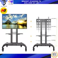 Braket TV Standing 70 65 60 55 50 43 40 32 inch, Stand TV Adjustable