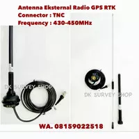 ANTENA EXTERNAL RADIO GPS GEODETIK / ANTENA EKSTERNAL RADIO GPS RTK GNSS TRIMBLE STONEX GEOMAX DLL / ANTENNA EXTERNAL RADIO GPS RTK TNJ CONNECTOR FREQUENCY 430-450MHz 