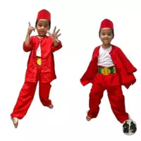 setelan baju pangsi anak / baju silat anak / baju pitung adat betawi