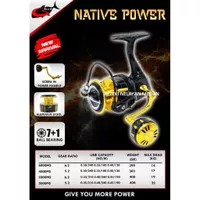 Reel Pancing Spinning G TECH NATIVE POWER Reel Power Handle